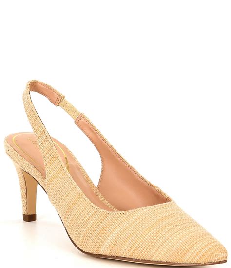 raffia slingback shoes